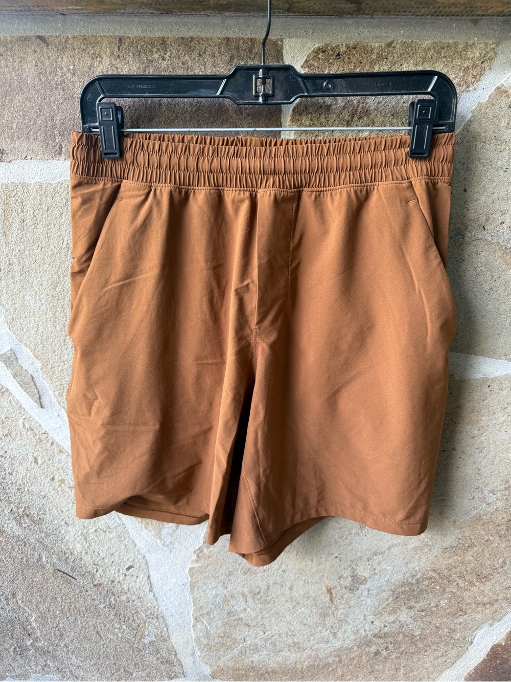 Men's Lululemon Elastic-Waist rustic brown/copper Shorts